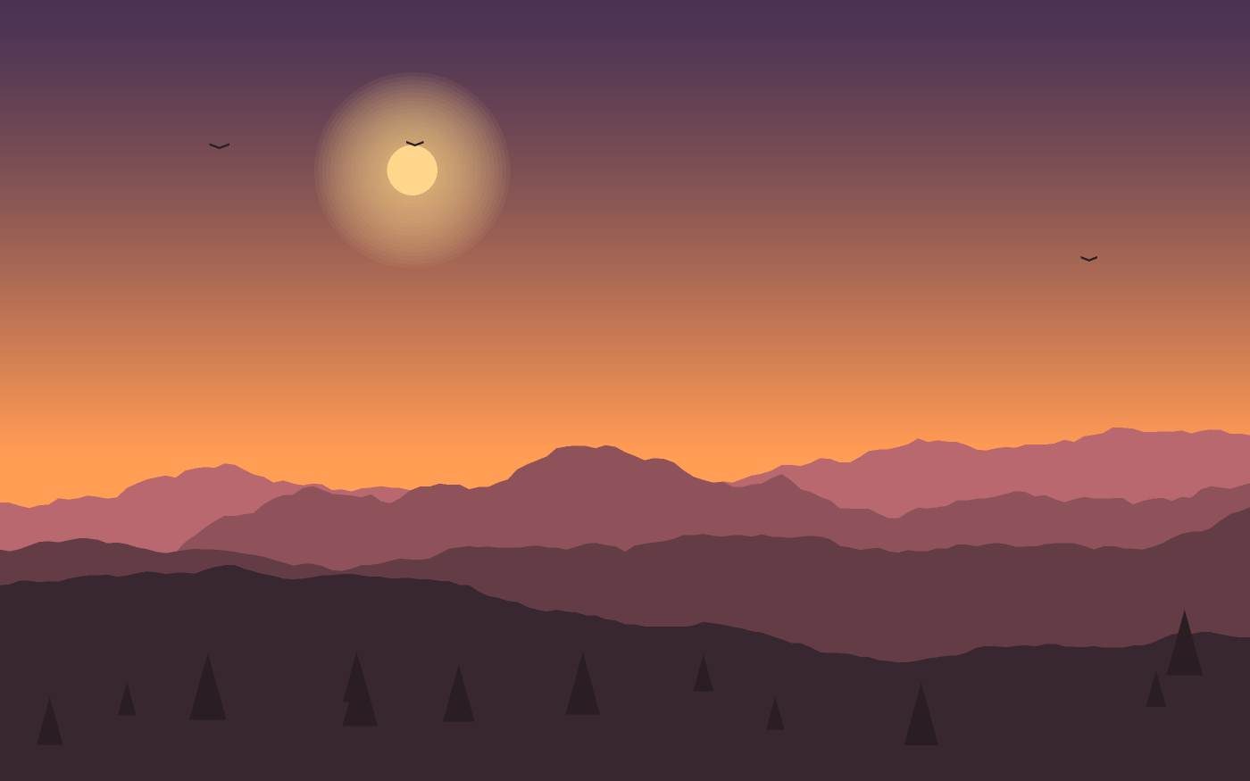 Landschaftsillustration