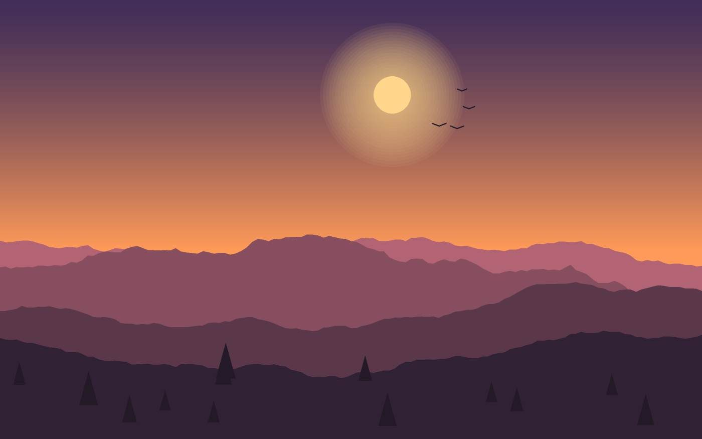 Landschapsillustratie