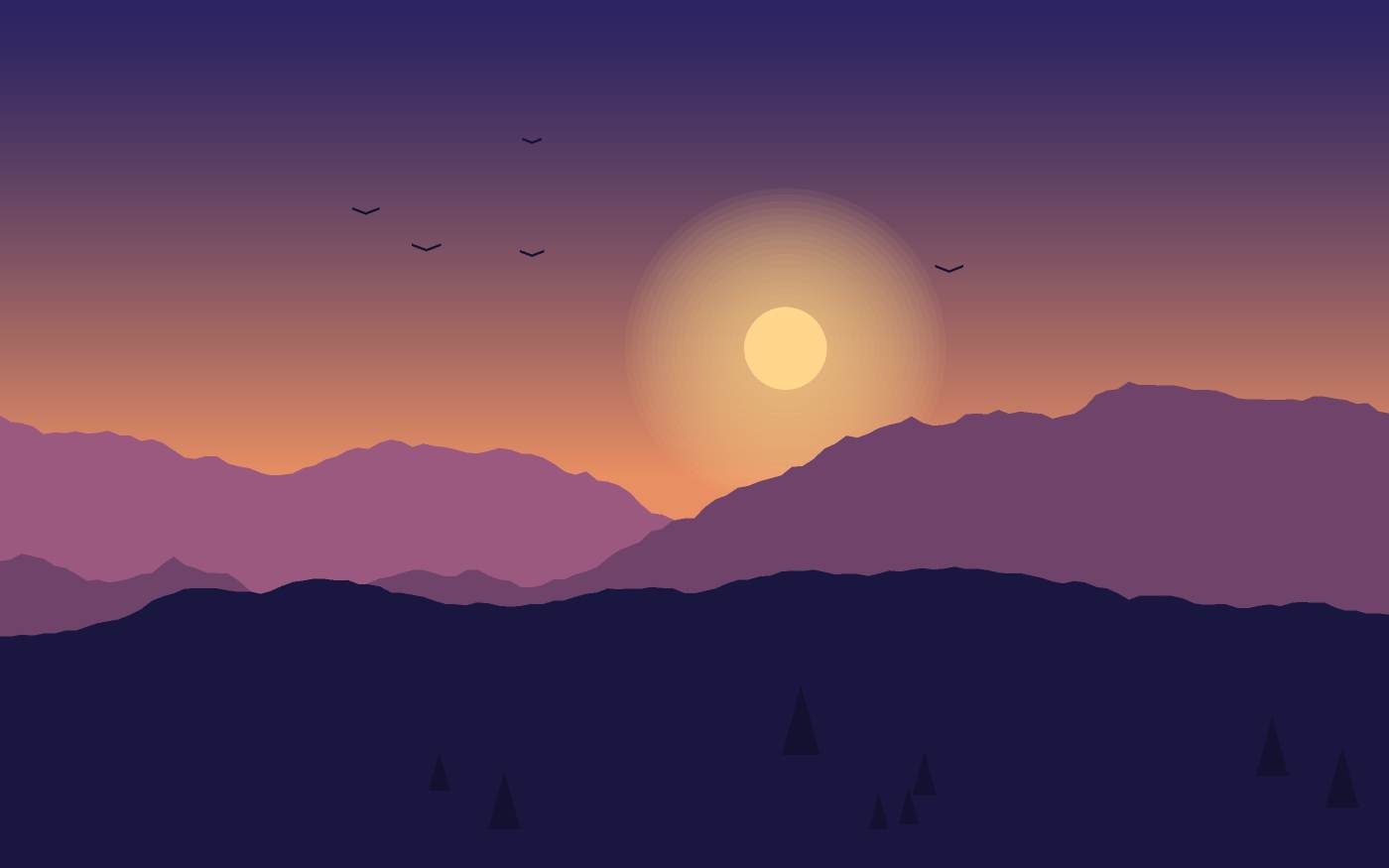 Landschapsillustratie