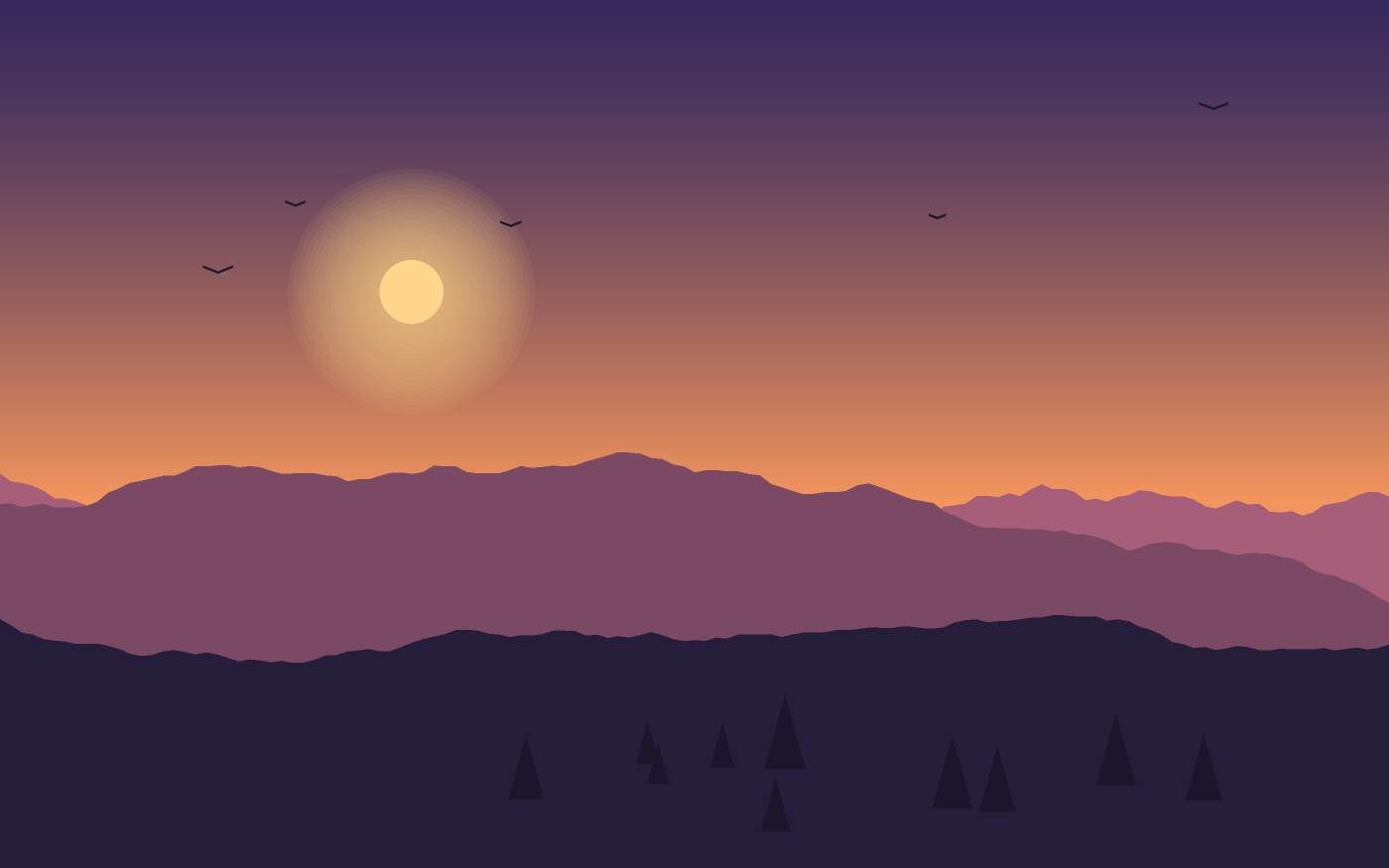 Ilustrace krajiny