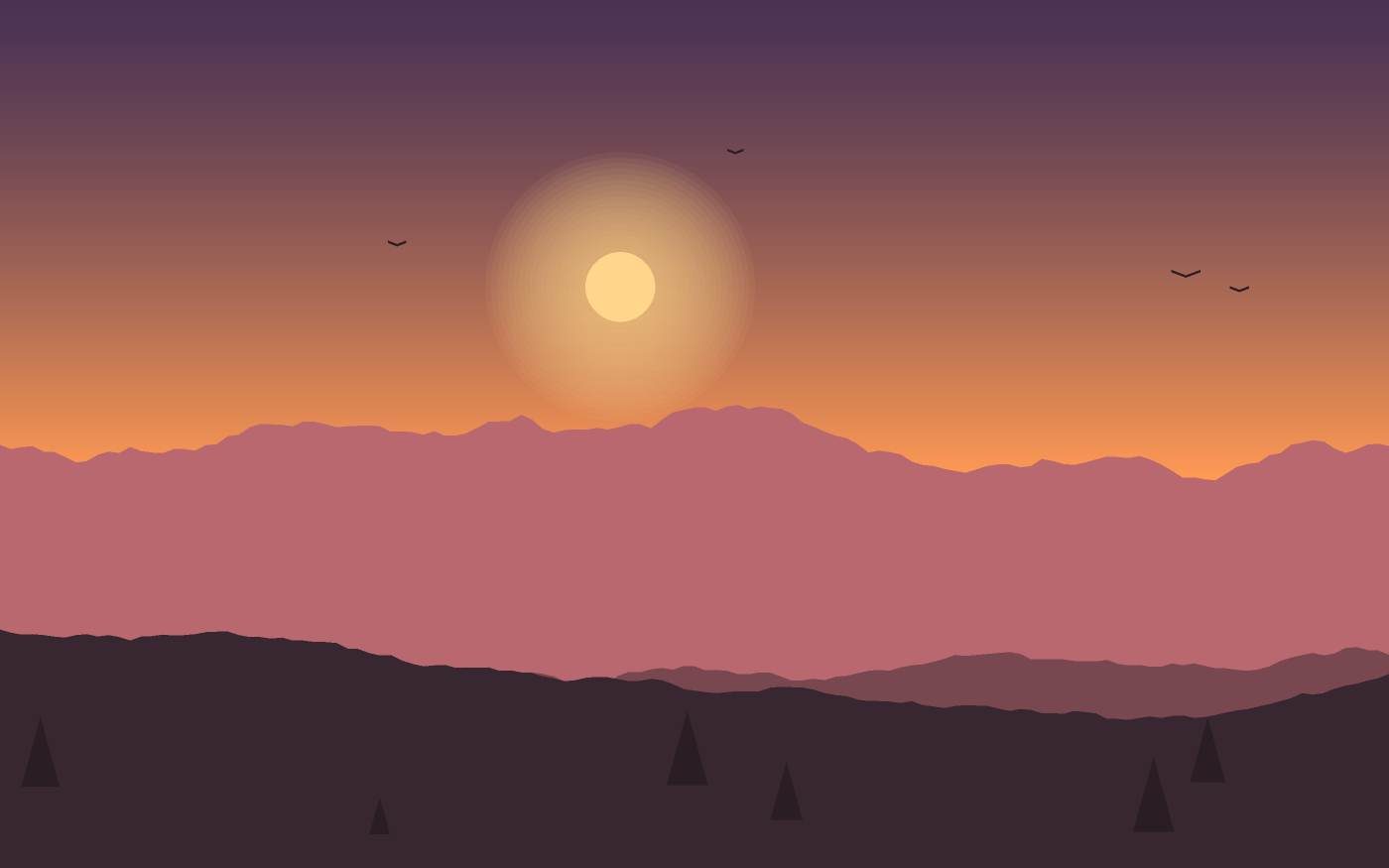 Ilustrace krajiny