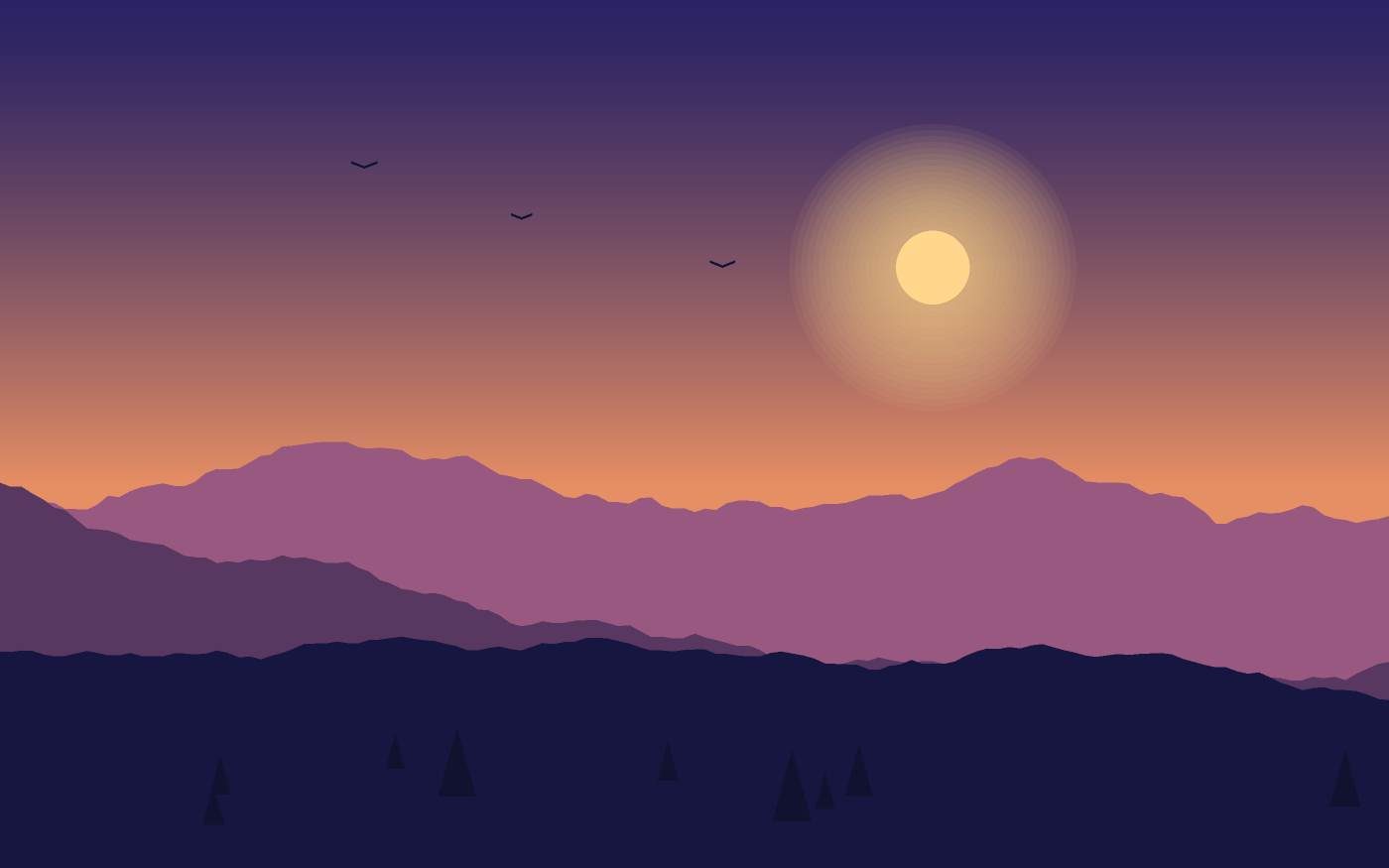 Landschaftsillustration