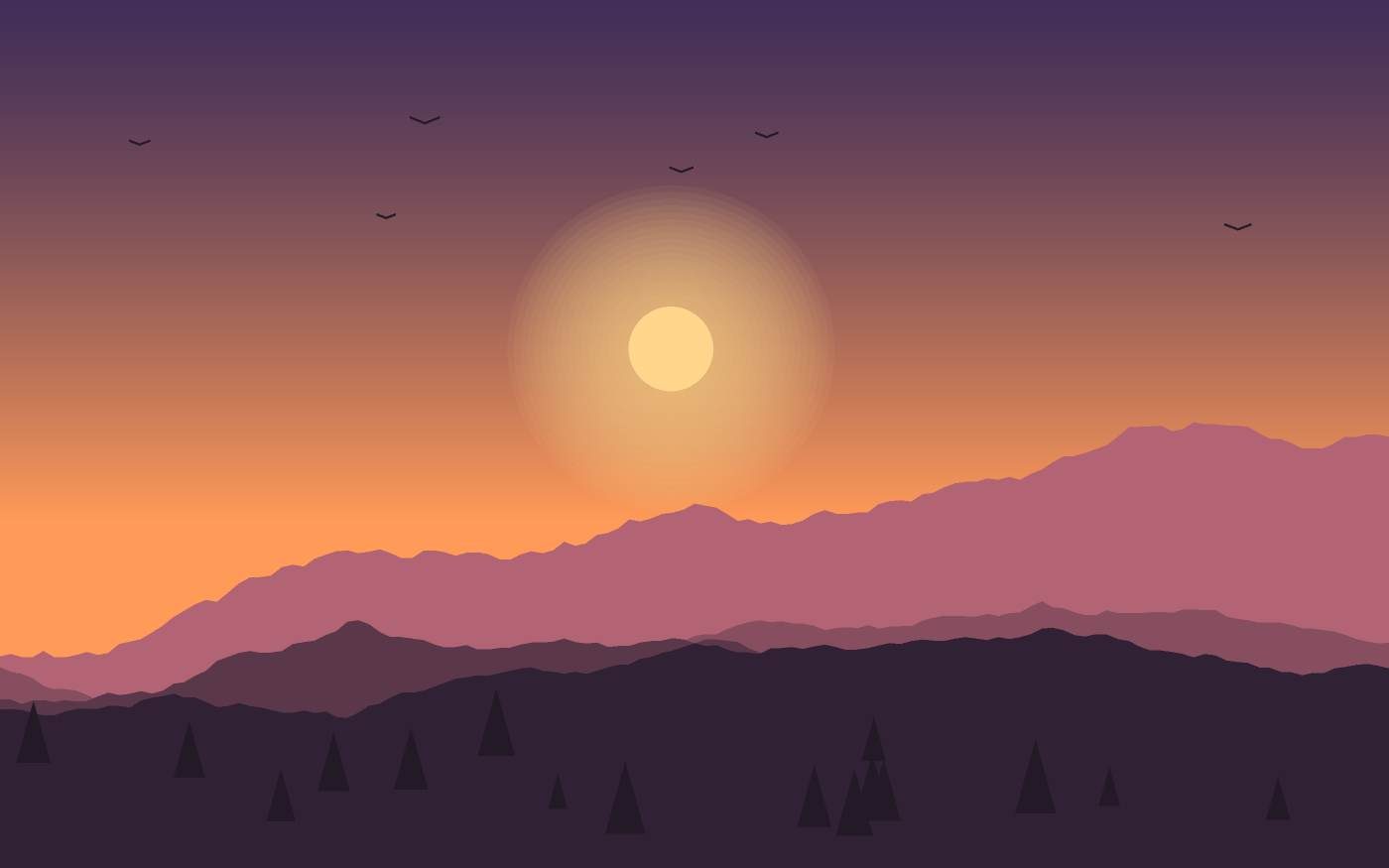 Ilustración de un paisaje