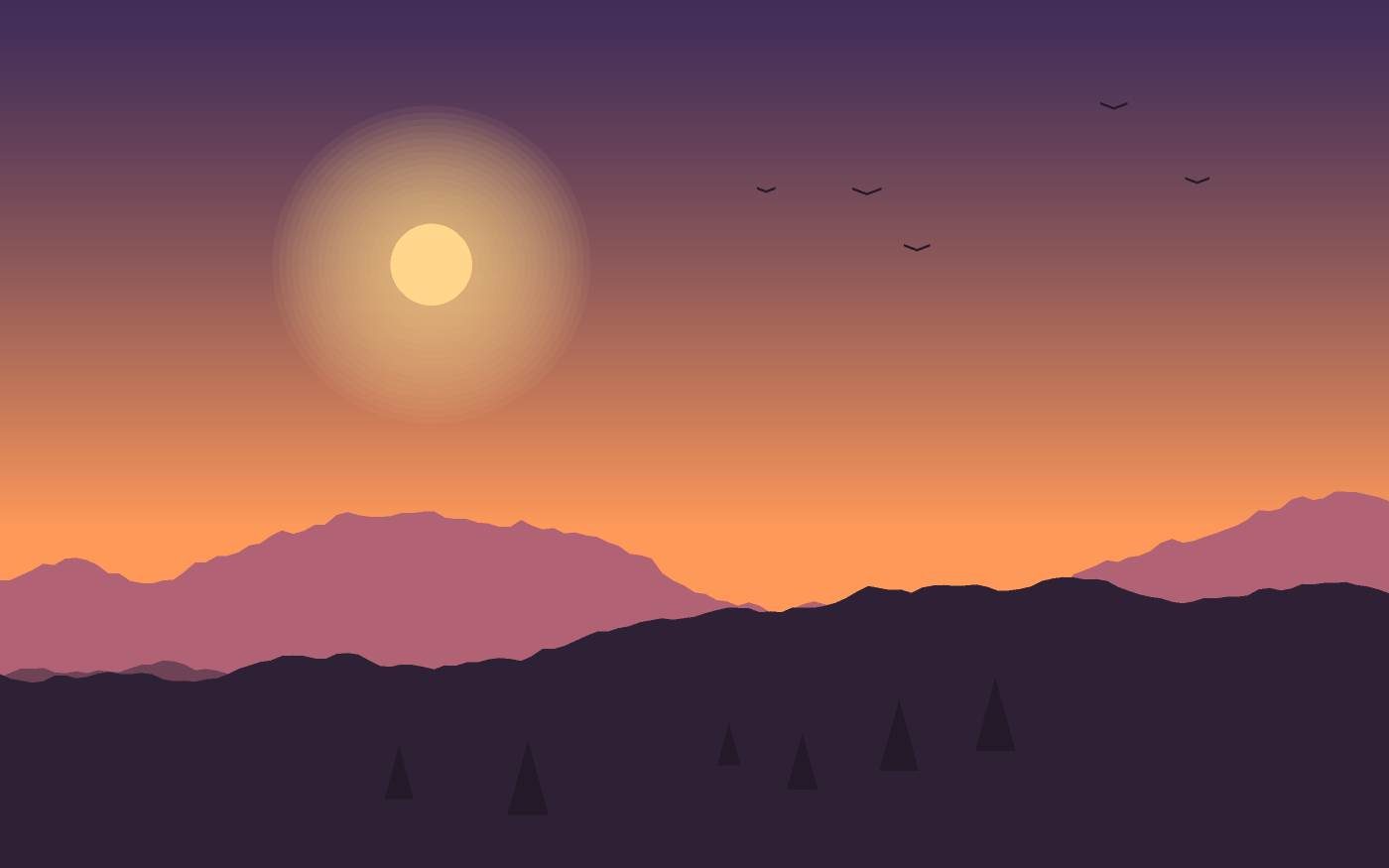 Ilustración de un paisaje