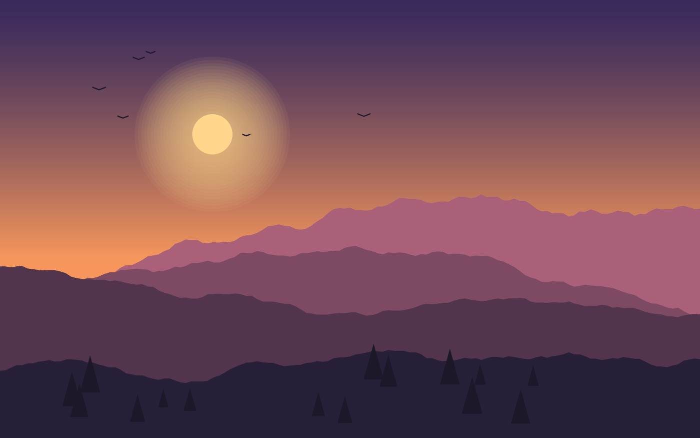 Landschapsillustratie