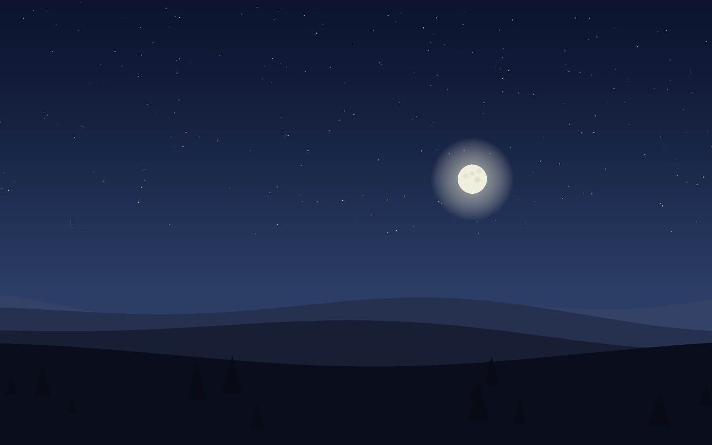 Ilustração de uma paisagem